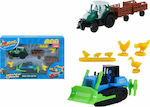 ToyMarkt Αγροτική Ζωή Traktor Kleintransporter Rückziehmotor für 3++ Jahre