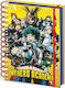 Pyramid International My Hero Academia Notebook Spiral A5 Ruled with Elastic Multicolour