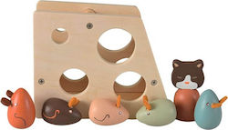 Egmont Baby Toy Παιχνίδι Τυρί με Γάτα και Ποντίκια made of Wood for 12++ Months