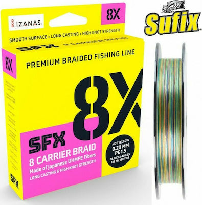 Sufix SFX 8X Fischereifaden 150m / 0.165mm