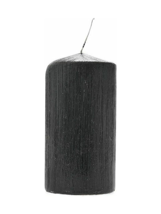 Iliadis Decorative Candle Ρόλεϊ Έλξη Black 7x14cm 1pcs