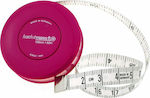 Hoechstmass Rollfix Measuring Tape Automatic with Reset Button 150x1cm Pink