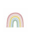 Little Dutch Kids Fabric Wallpaper Rainbow Pink L300xH280cm