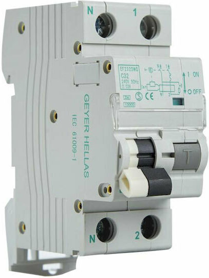 Geyer Phase 2-Pole Earth Leakage Relay 32A EF232DMC