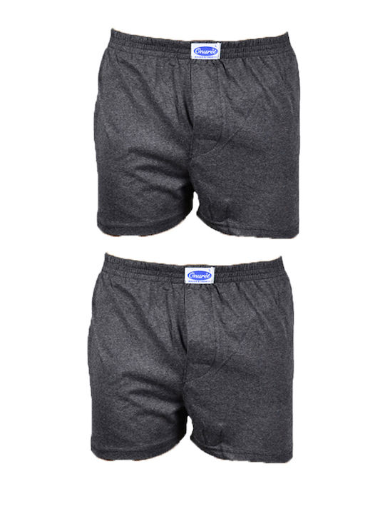 Onurel Herren Boxershorts Anthracite 2Packung