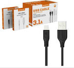 Somostel SMS-BT09 USB to Lightning Cable Μαύρο 1m