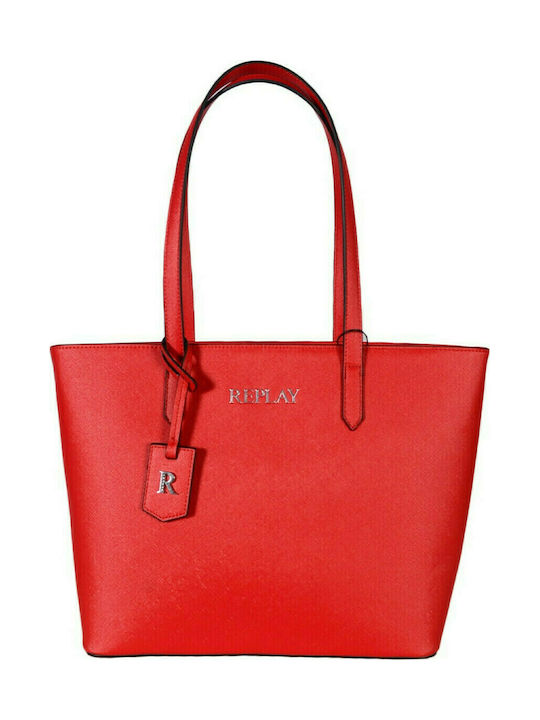 Replay Women's Bag Shopper Shoulder Red