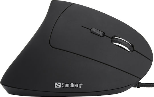 Sandberg Wired Ergonomic Vertical Mouse Black