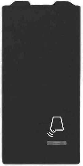 Geyer Front Plate Wall Push Bell Button without Frame Black 735405S