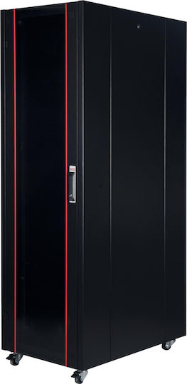 Lande Proline 400 Επιδαπέδια Καμπίνα Rack 42U 80x100x201cm Μαύρο RAC.0398