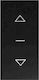 Geyer Front Plate Wall Push Roller Shutter Button without Frame Black 738205S