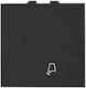 Geyer Front Plate Wall Push Bell Button without Frame Black 736305S