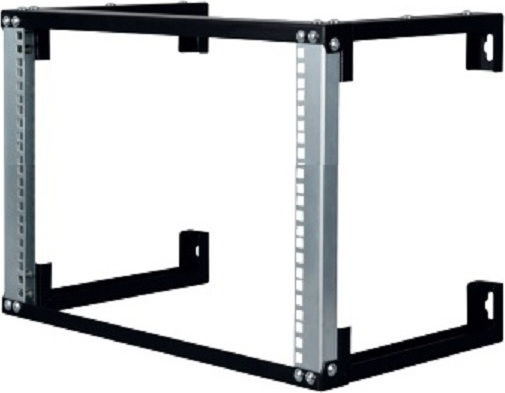 Lande Επιτοίχια Καμπίνα Rack 16U Ανοιχτού Πλαισίου 54x30x76.3cm Μαύρο LN-WF16U1930-BL-16U