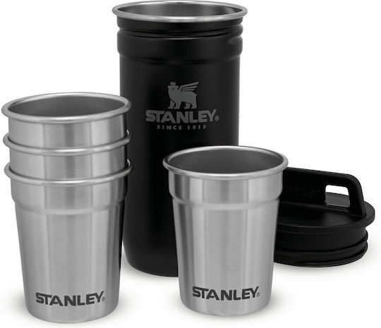 Stanley Set De 4 Pahare De Camping Mat Negru 60ml