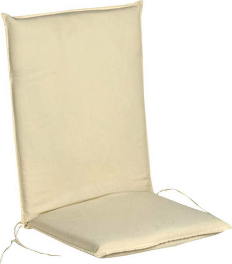 TnS Perna Scaunului De Grădină Cu Spătar Crem 43x94cm