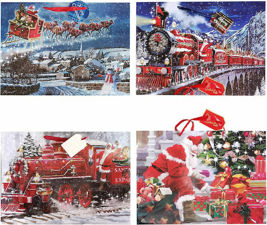 XMASfest Τσάντα Δώρου Χριστουγεννιάτικη Τσάντα για Δώρο 33x13x46εκ. 48τμχ (Διάφορα Σχέδια/Χρώματα)