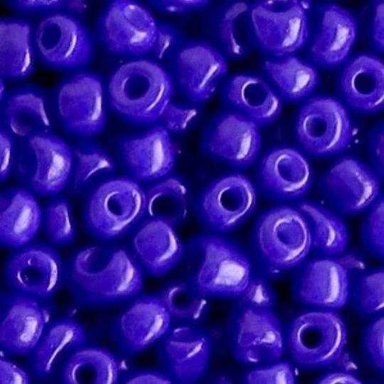 Craft Bead Blue Seed Beads 6/0 4mm 10gr