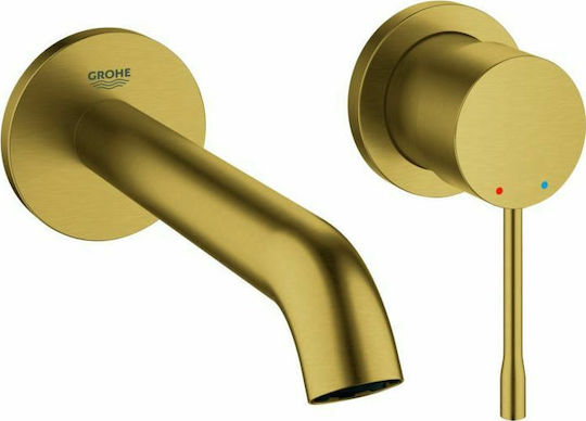 Grohe Essence Комплект смесител и чучур за вграждане за Лавабо 1 Изход Златист