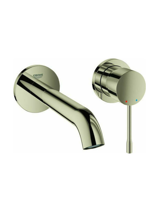 Grohe Essence Built-In Mixer & Spout Set for Bathroom Sink with 1 Exit Silver