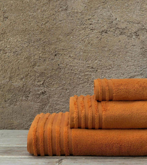 Nima Hand Towel Vista 30x50cm Dark Orange Weight 700gr/m²
