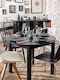 Luminarc Carine Black Porcelain Dinnerware Set 18pcs