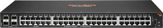 HP Aruba 6100 48G 4SFP+ Managed L2 Switch with 48 Gigabit (1Gbps) Ethernet Ports and 4 SFP Ports