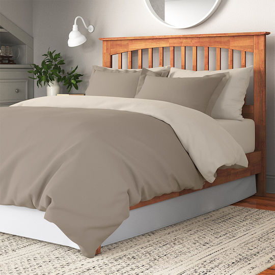 Lino Home Плик за Завивка Памучен Единичен 160x240 Classical Beige / Taupe