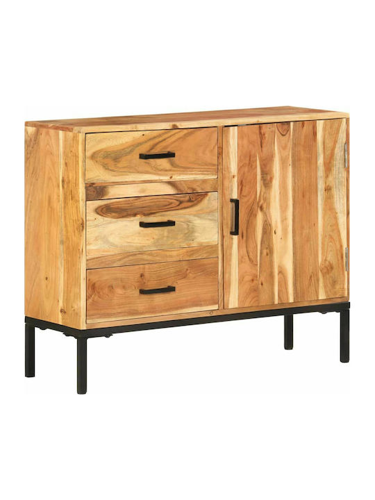 Wooden Buffet with Drawers Ξύλο Ακακίας L88xW30...