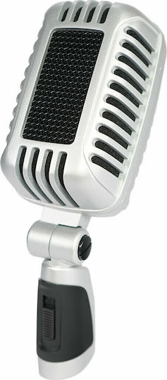 Ihos CLM-101 Δυναμικό Μικρόφωνο XLR Χειρός, Shock Mounted για Φωνητικά σε Ασημί Χρώμα