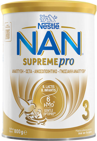 Nestle Γάλα σε Σκόνη Nan Supreme Pro 3 για 12+ Μηνών 800gr