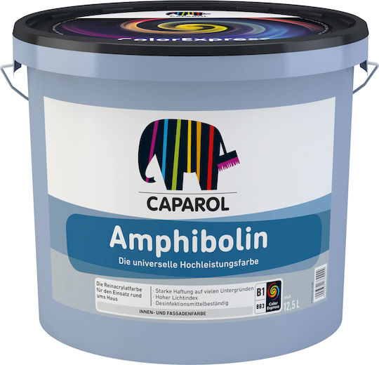 Caparol Amphibolin Plastic Paint for Interior and Exterior Use White 10lt