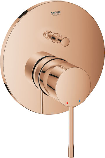 Grohe Essence Built-in Faucet Mixer for Bathtub 2 Exits Copper