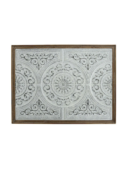 Espiel 3D Decorațiune Pentru Perete Albă Din Metal 98.5x4x74cm