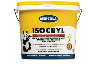 Mercola Isocryl Elastomer Acrilyc Insulating Sealing Polyurethane 3lt White