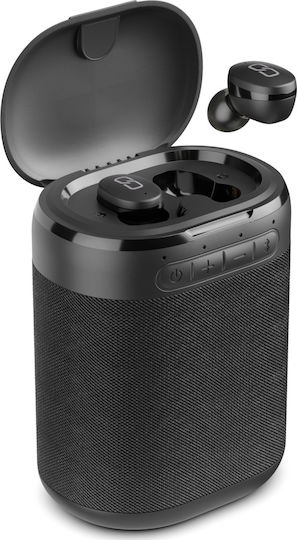 Ledwood Versa In-Ear Bluetooth-Freisprecheinrichtung Kopfhörer mit Ladeetui Schwarz