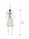 Synchronia Weihnachtliche Metallisch Figur Cherub Gray Länge 4cm