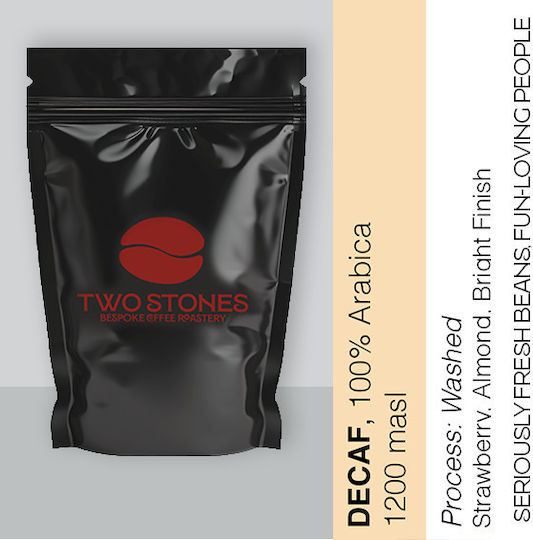 TwoStones Coffee Roasters Cafea Espresso Decafeinizat Arabica Mexic Măcinat 250gr