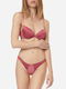 Minerva Aria Rio Women's String with Lace Pink
