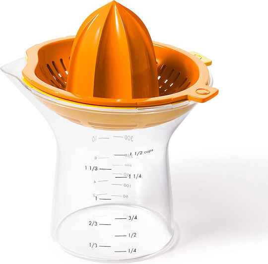 OXO Classic Juicer Lemon / Orange with Container made of Plastic in Orange Color
