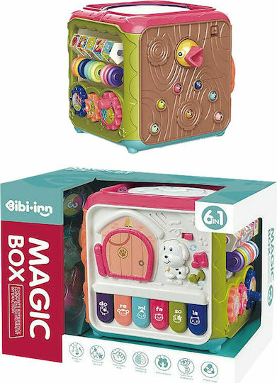 ToyMarkt Cub de Activități Cub Magic Baterie 6 În 1 pentru 24++ Luni