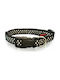 Pet Interest Dots Line Κολάρο Σκύλου σε Μαύρο χρώμα XSmall 15mm x 19 - 33cm