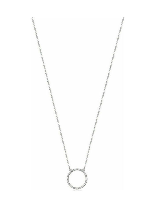 Melitea Gioielli Necklace from Silver with Zircon