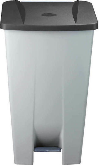 GTSA Plastic Waste Bin 60lt with Pedal Gray