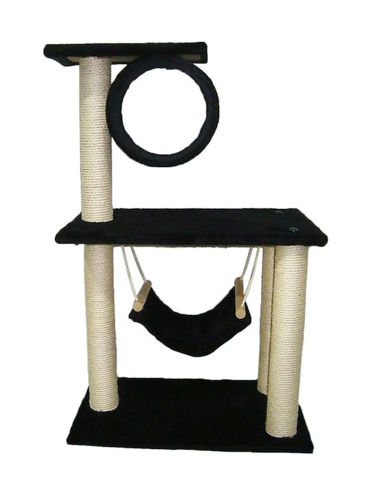 Pet Camelot Kratzbaum Katzenbäume Schwarz mit Höhe 96cm