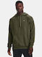 Under Armour Rival Men's Sweatshirt with Hood and Pockets Khaki