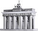 Fascinations Μεταλλική Φιγούρα Μοντελισμού Μνημείο Brandenburg Gate