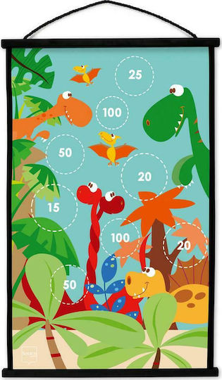Scratch Europe Set with Target & Darts Children's Magnetic Target 2 Sides with 6 Darts Medium - Dinosaurs