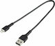 StarTech USB to Lightning Cable Μαύρο 0.3m