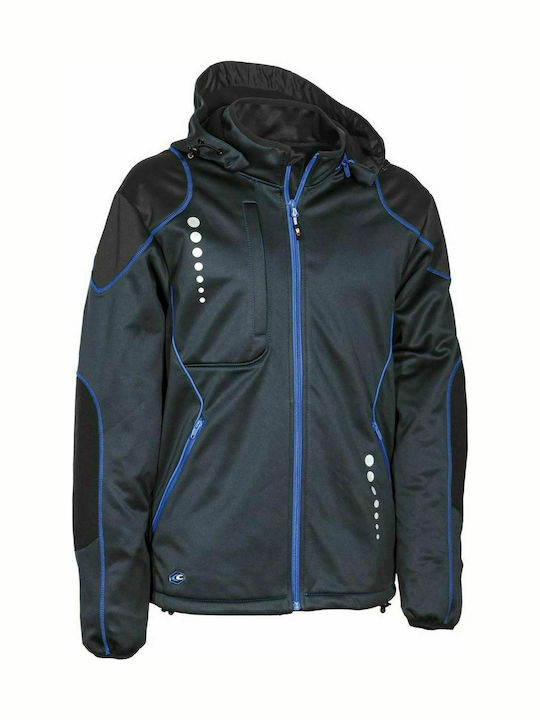 Cofra Jacuzia Μπουφάν Εργασίας Softshell με Κουκούλα Navy Μπλε