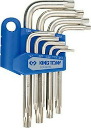 King Tony Set mit 9 Torx-Schlüsseln